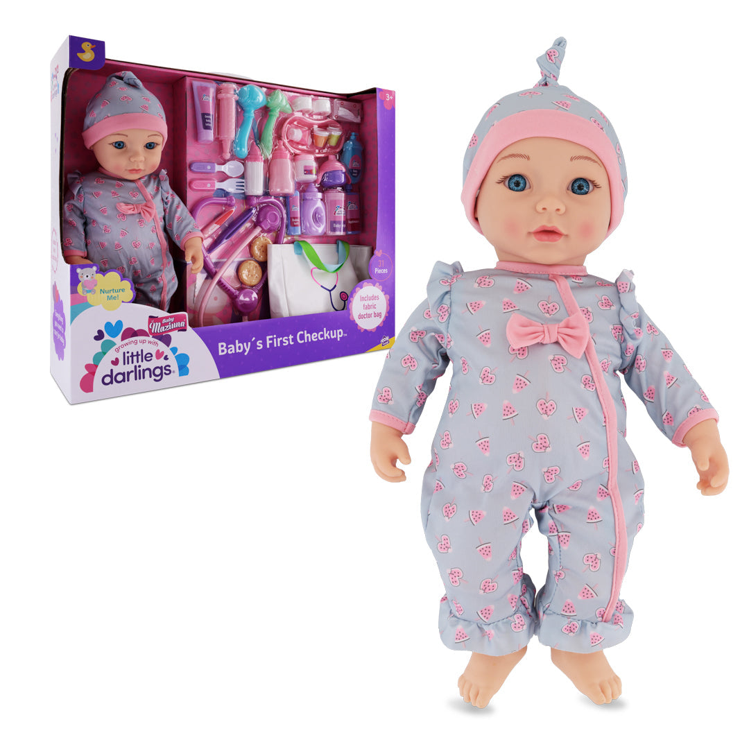 بيبي مزيونة دمية الفحص الأول للطفل 38سم دمى المواليد Baby Maziuna