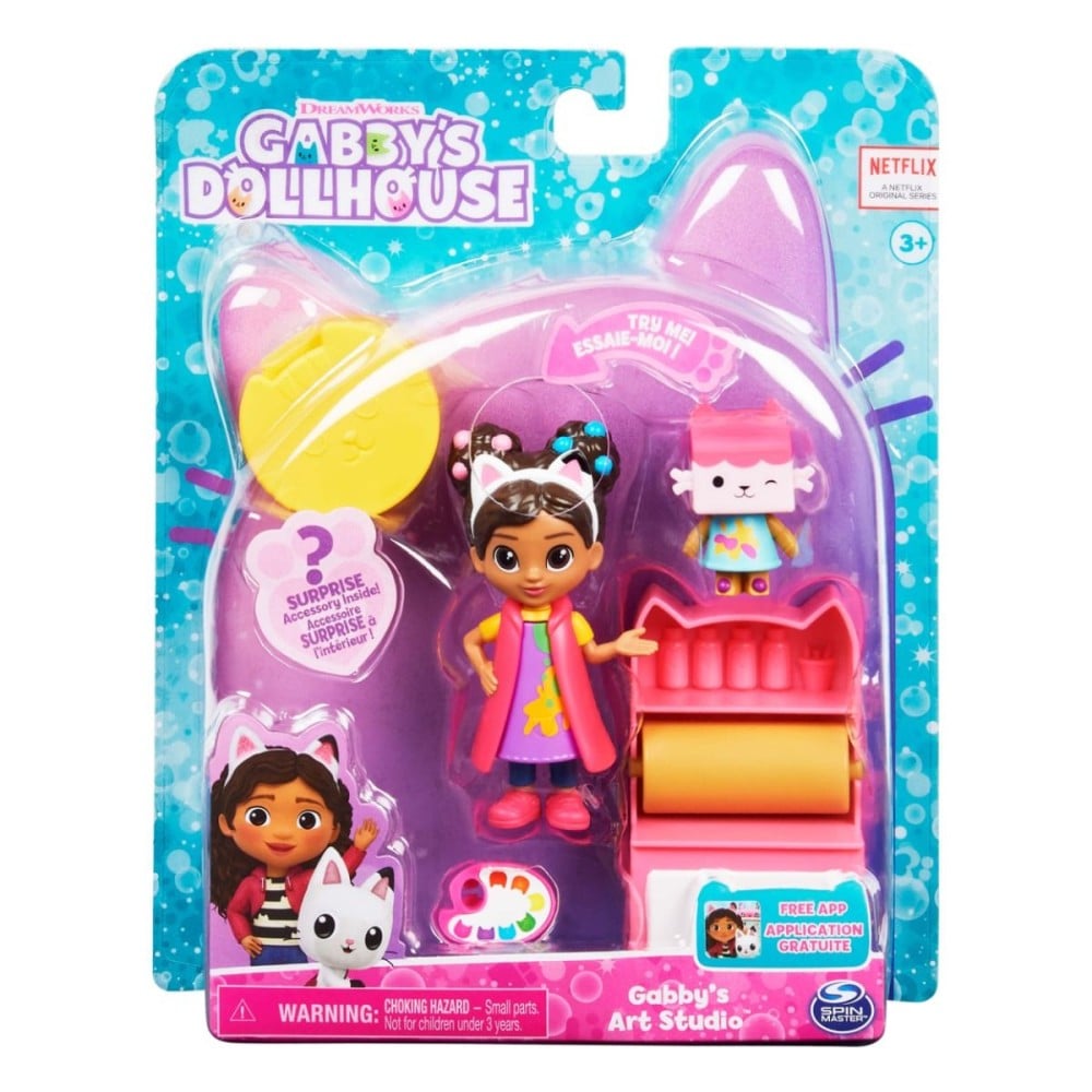 غابي دول هاوس استديو الفن دمية مع اكسسوارات Gabby Dollhouse