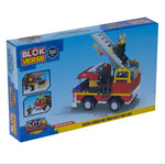 بلوك فيرس ريسكيو شاحنة إطفاء مع أدوات إنقاذ 132 قطعة مكعبات التركيب BLOK VERSE