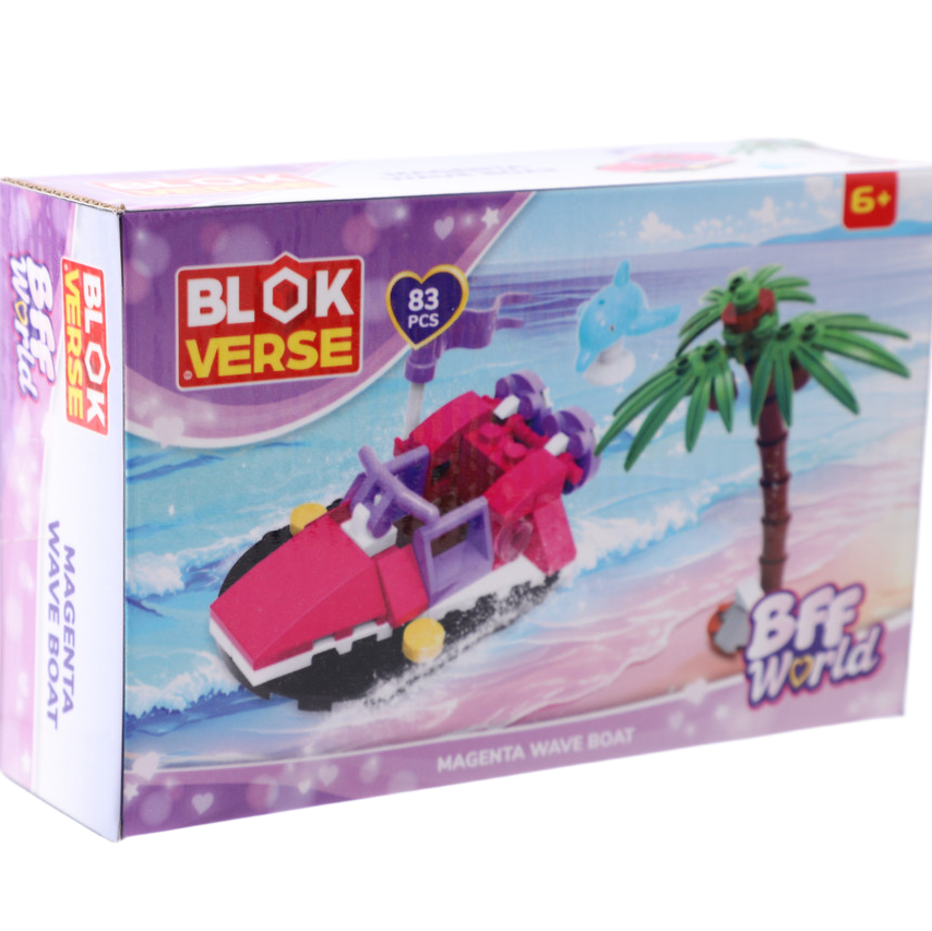 بلوك فيرس ورلد قارب صغير 83 قطعة مكعبات التركيب BLOK VERSE