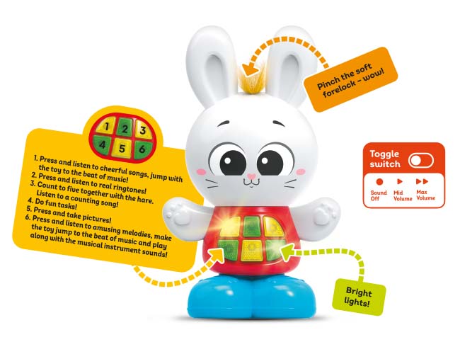 كيدز هيتس الأرنبة القافزة مواليد تفاعلي Kids Hits