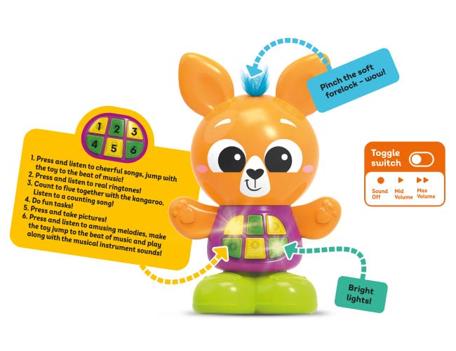 كيدز هيتس بيبي هوبرز كانجارو مواليد تفاعلي Kids Hits