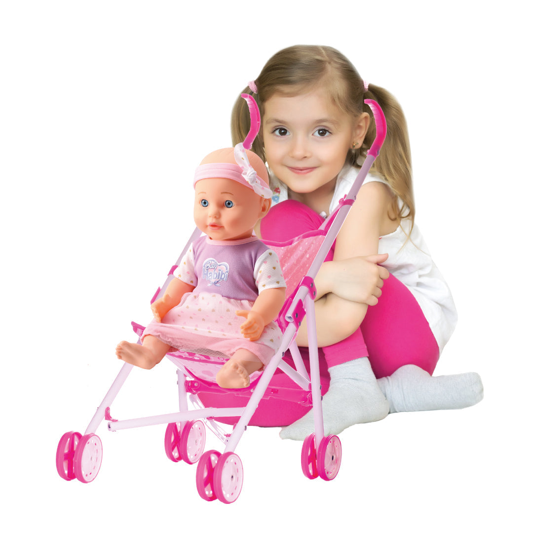 بيبي حبيبي دمية مع عربية دمى المواليد Baby Habibi