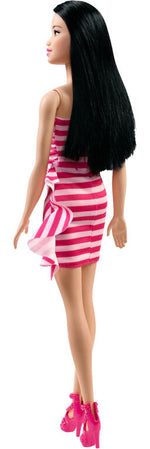 باربي دمية شقراء بفستان قصير وعيون زرقاء الوان متنوعه من باربي دمى الشخصيات Barbie