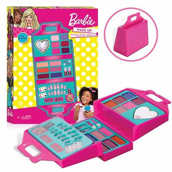 باربي شنطه مكياج مع مناكير باربي الوان متنوعه المكياج والتجميل Barbie