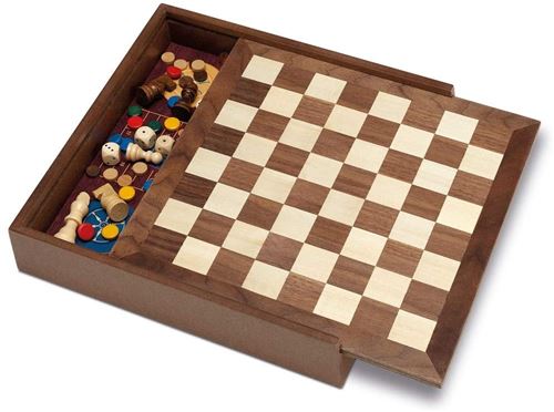 كايرو لعبة جماعية خشبية 5 في 1 العاب لوحية Cayro