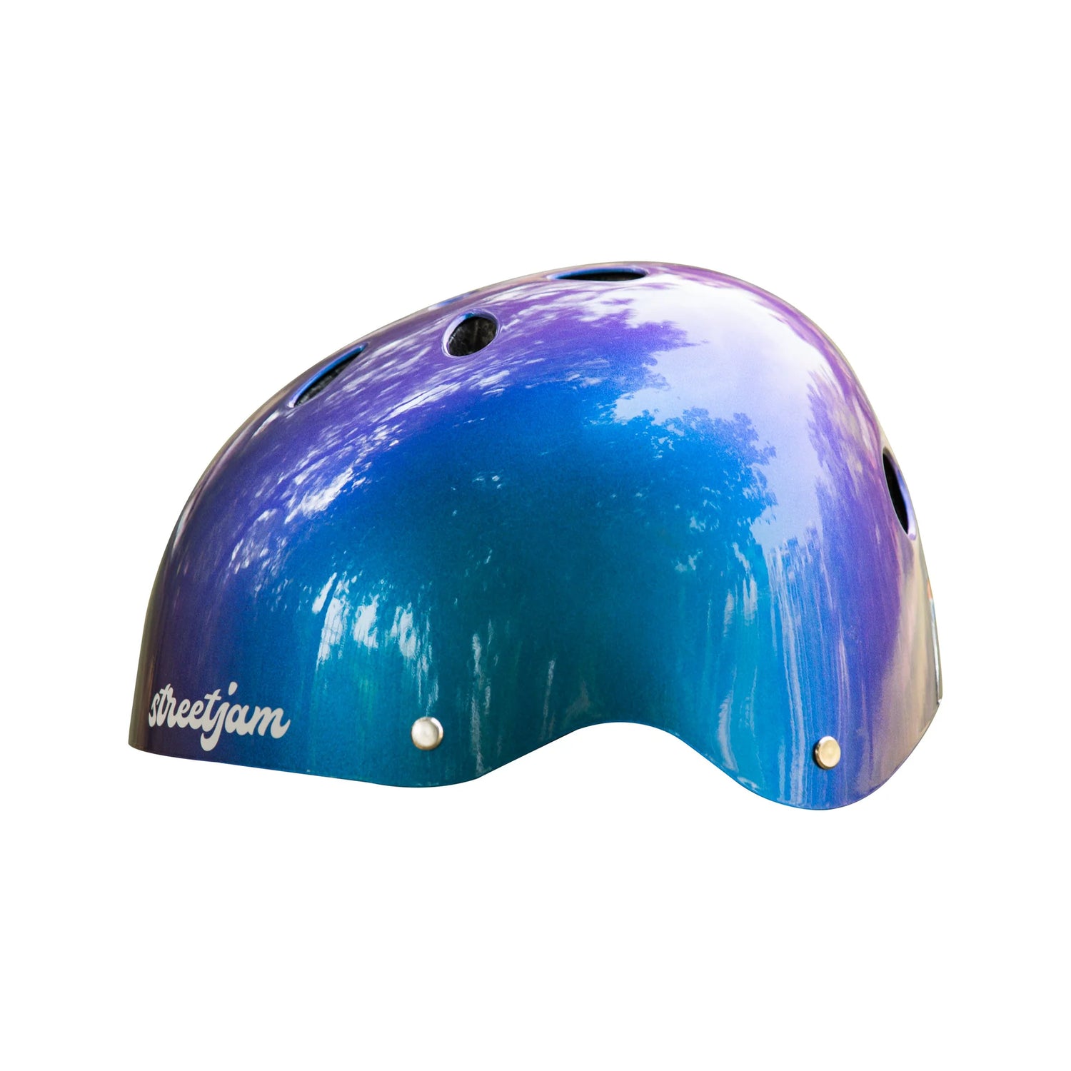 ستريت جام خوذه حماية كولور شيفترز بنفسجي اكسسوارات الدراجة Street Jam