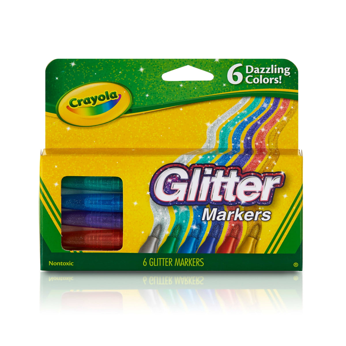 كرايولا اقلام تلوين لامعة 6 الوان رسم و تلوين Crayola