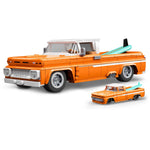 هوت ويلز مجموعة بناء وتركيب سيارة شيفروليه بيك أب مكعبات التركيب HotWheels