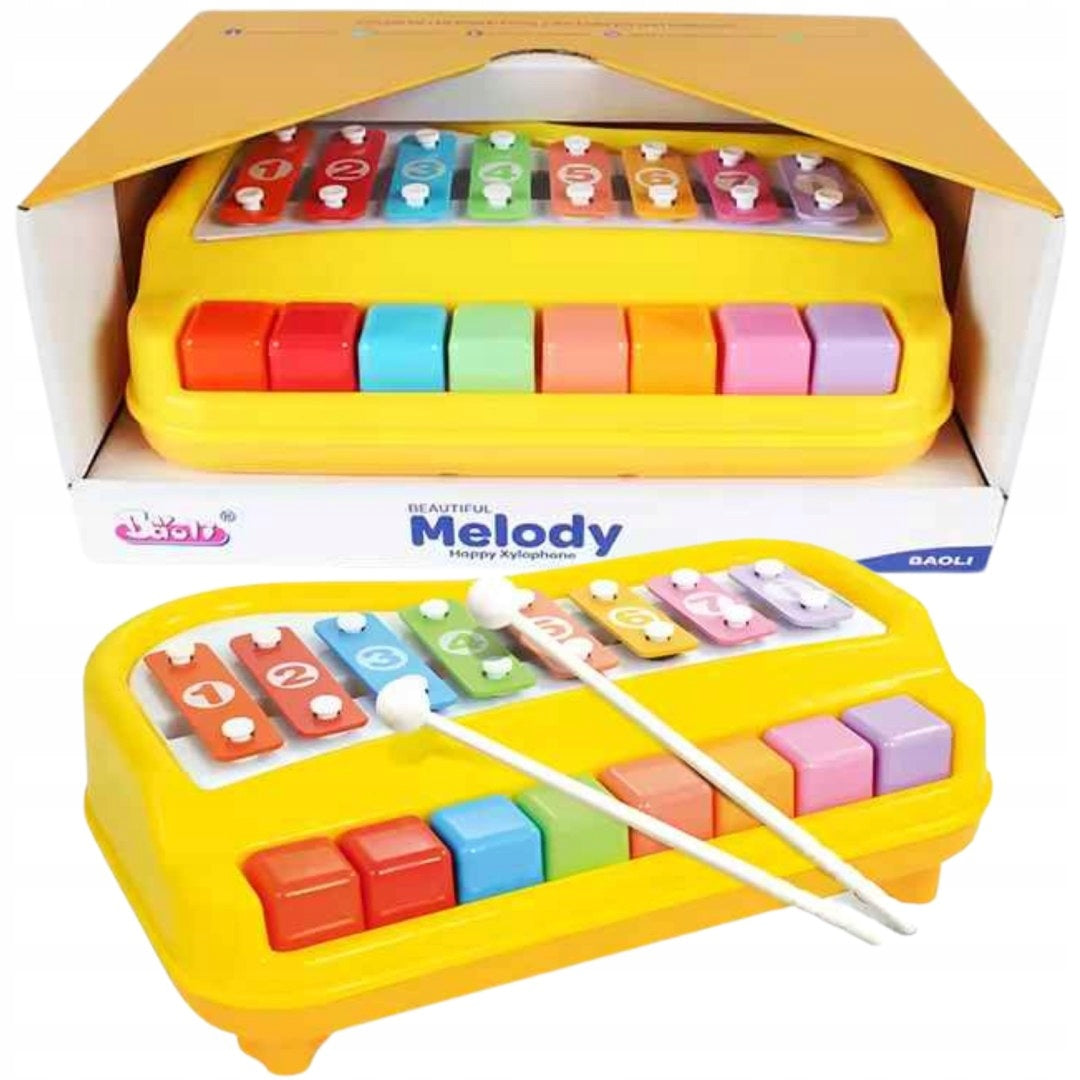 لعبة إكسيليفون مع بيانو 2 في 1 مواليد تفاعلي LOCAL