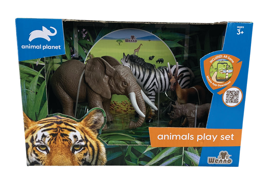 أنيمال بلانيت حيوانات الغابة 4 قطع مجسمات الحيوانات Animal Planet