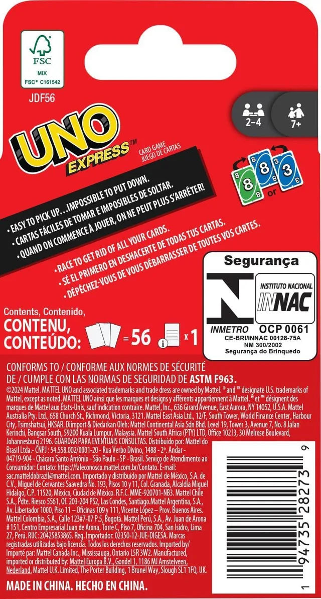 بطاقات اونو إكسبريس العاب البطاقات UNO