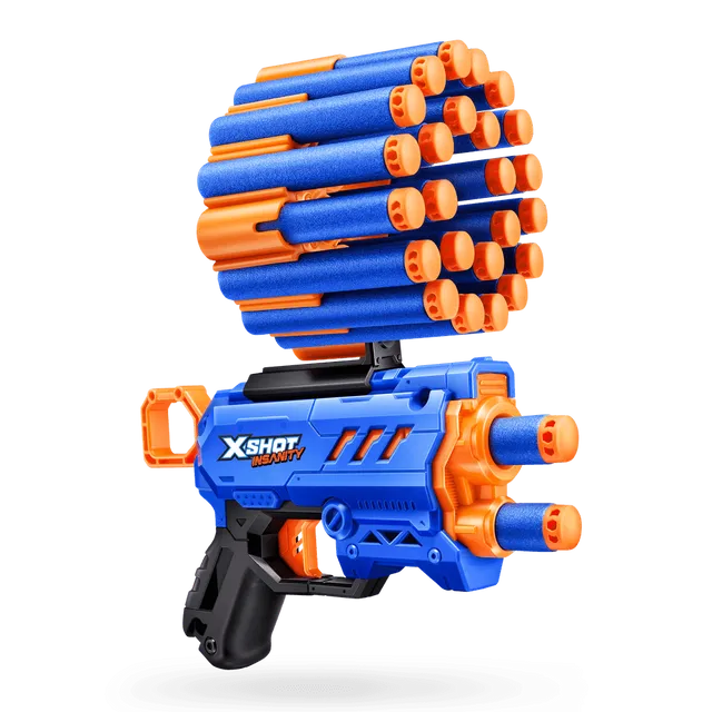 اكس شوت مسدس ميكرو مع 24 رصاصة مسدسات مطاطية Zuru