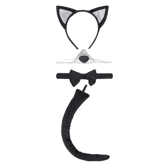 إكسسوارات القطة ألاسود الملابس التنكرية LOCAL