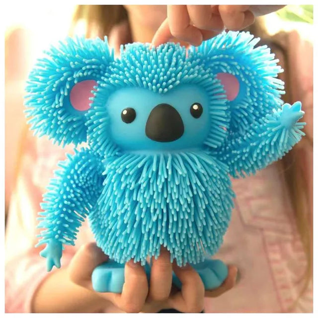 كوالا مطاطي متحرك تفاعلي زرقا ألعاب الكترونية Jiggly Pets