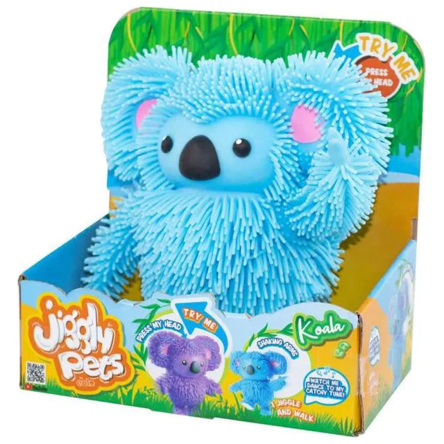كوالا مطاطي متحرك تفاعلي زرقا ألعاب الكترونية Jiggly Pets