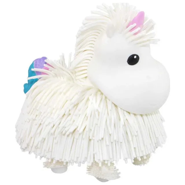 جيغلي بيتس يونيكورن روبوتيك أبيض ألعاب الكترونية Jiggly Pets