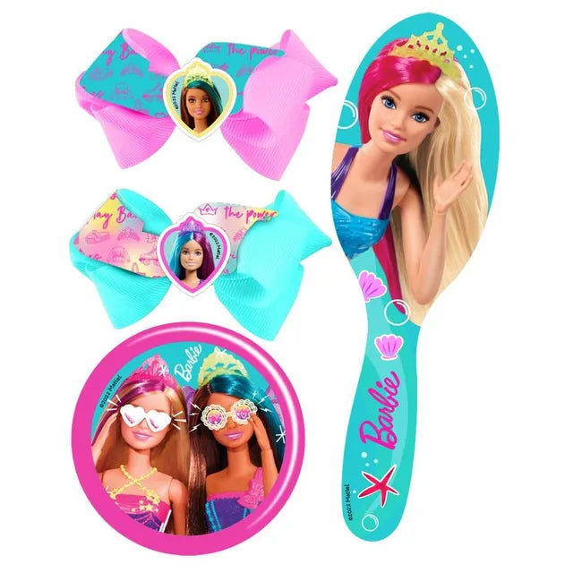 باربي مجموعة إكسسوارات الشعر 4 قطع الخرز والاكسسوارات Barbie