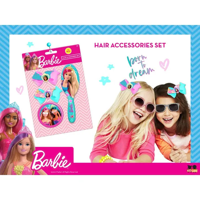 باربي مجموعة إكسسوارات الشعر 4 قطع الخرز والاكسسوارات Barbie