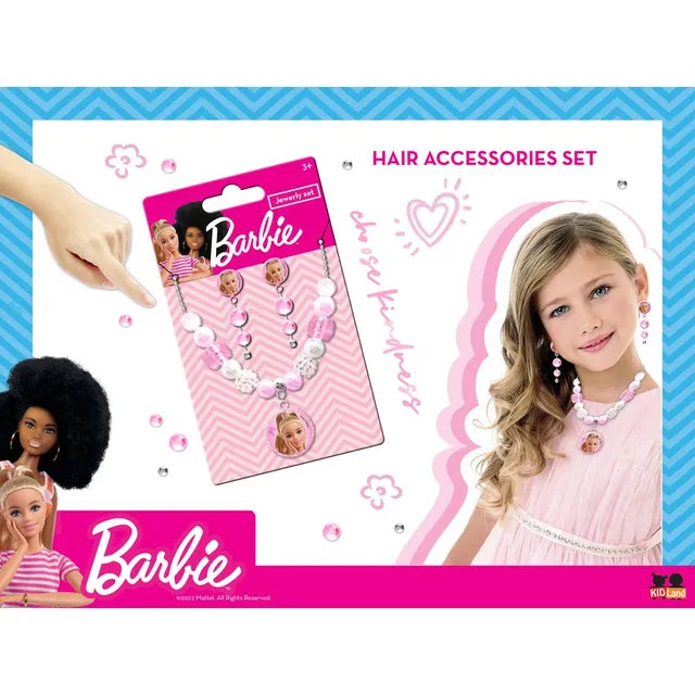 باربي مجموعة مجوهرات 3 قطع الخرز والاكسسوارات Barbie