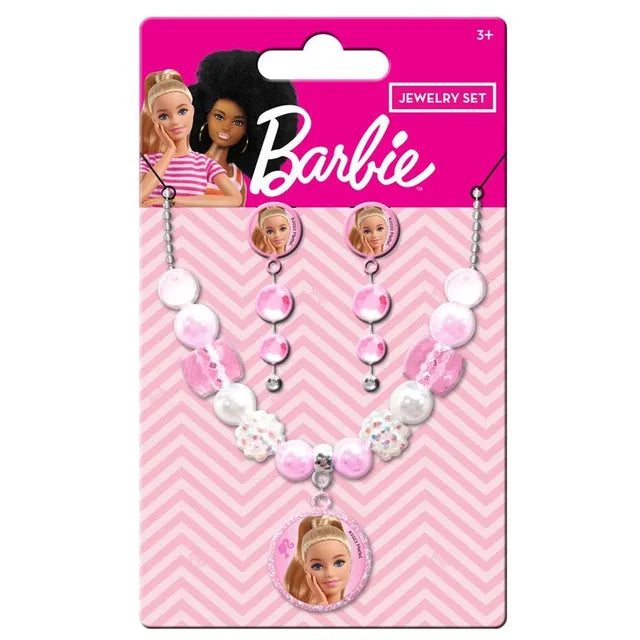 باربي مجموعة مجوهرات 3 قطع الخرز والاكسسوارات Barbie