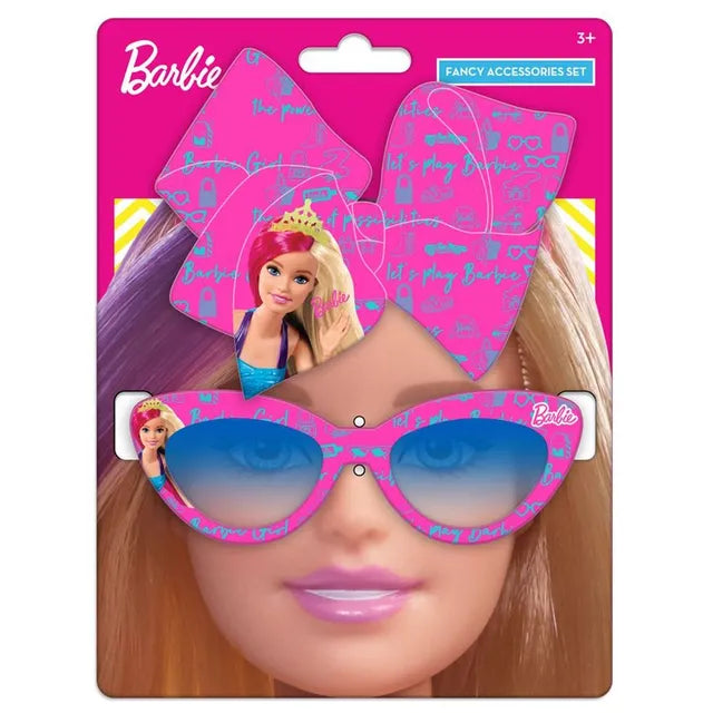 باربي مشبك شعر فيونكة ونظارة شمسية الخرز والاكسسوارات Barbie