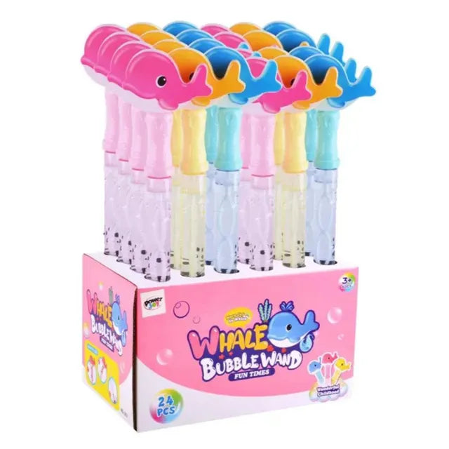 باور جوي عصا الفقاعات بشكل الحوت 10 مل متنوع فقاعات الماء والصابون Power Joy