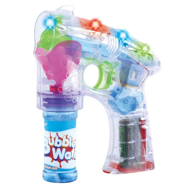 باور جوي مسدس فقاعات مع أضواء فقاعات الماء والصابون Power Joy