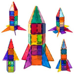 بيكاسو تايلز مكعبات الصاروخ المغناطيسي 32 قطعة مكعبات المغناطيس Picasso Tiles