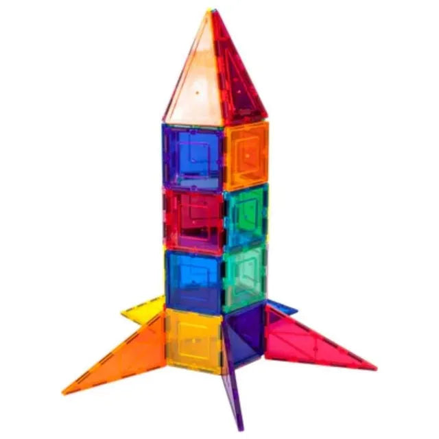 بيكاسو تايلز مكعبات الصاروخ المغناطيسي 32 قطعة مكعبات المغناطيس Picasso Tiles