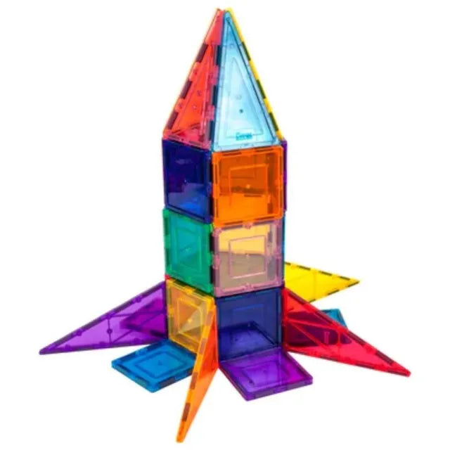 بيكاسو تايلز مكعبات الصاروخ المغناطيسي 32 قطعة مكعبات المغناطيس Picasso Tiles