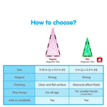 بيكاسو تايلز مكعبات الصاروخ المغناطيسي 30 قطعة مكعبات المغناطيس Picasso Tiles