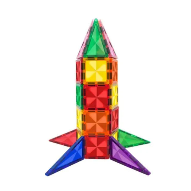 بيكاسو تايلز مكعبات الصاروخ المغناطيسي 30 قطعة مكعبات المغناطيس Picasso Tiles
