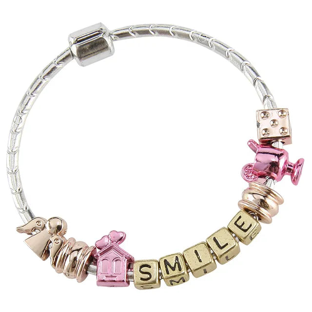 تاسيا مجموعة صنع مجوهرات روز جولد الخرز والاكسسوارات TASIA