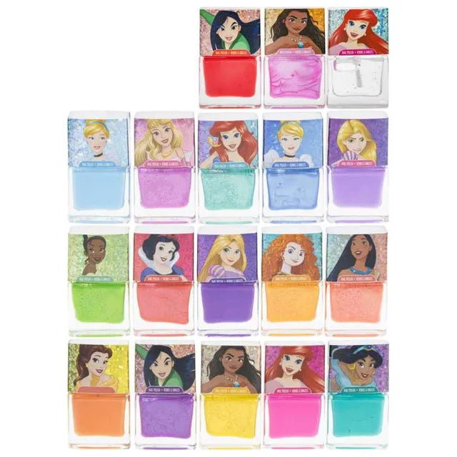 تاونلي مجموعة طلاء أظافر أميرة ديزني 18 قطعة المكياج والتجميل TOWNLEY