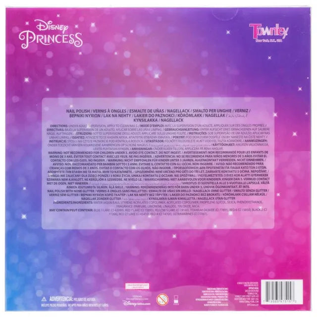 تاونلي مجموعة طلاء أظافر أميرة ديزني 18 قطعة المكياج والتجميل TOWNLEY
