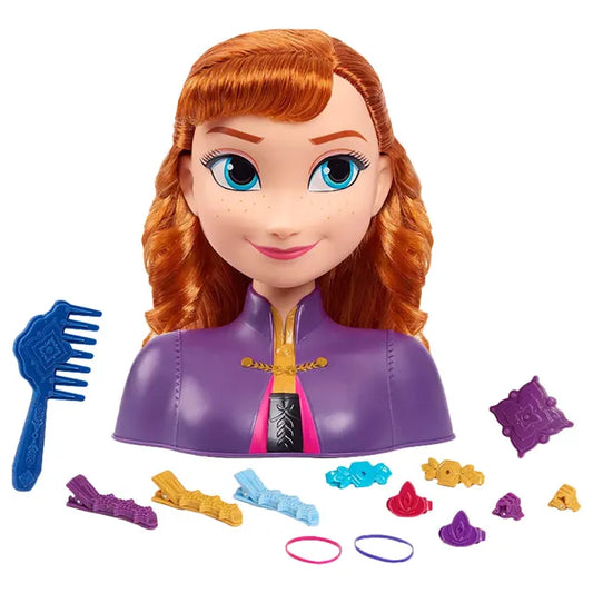 ديزني فروزن رأس تصفيف شعر انا دمية مع اكسسوارات Disney