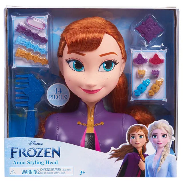ديزني فروزن رأس تصفيف شعر انا دمية مع اكسسوارات Disney