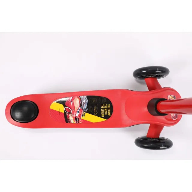 ديزني سكوتر ماكوين قابل للطي لايتنينج أحمر سكوتر 3 عجلات Mesucca