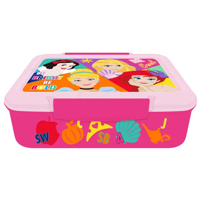 ديزني الأميرات صندوق غداء 3 أقسام أدوات مدرسية Disney