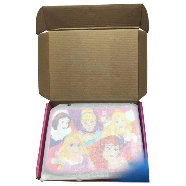 ديزني صندوق غداء 4 أقسام شفاف الأميرات أدوات مدرسية Disney