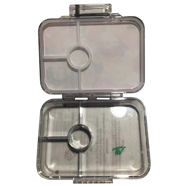 ديزني صندوق غداء 4 أقسام شفاف الأميرات أدوات مدرسية Disney