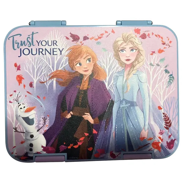 ديزني صندوق إلسا وآنا غداء تريتان 4 أقسام أدوات مدرسية Disney