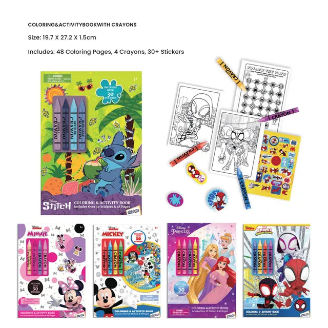 ديزني كتاب تلوين وأنشطة الأميرات رسم و تلوين Disney