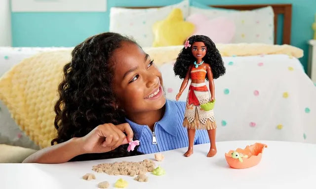 ديزني برينسس دمية موانا مع مجسم الحيوان دمية مع اكسسوارات Disney