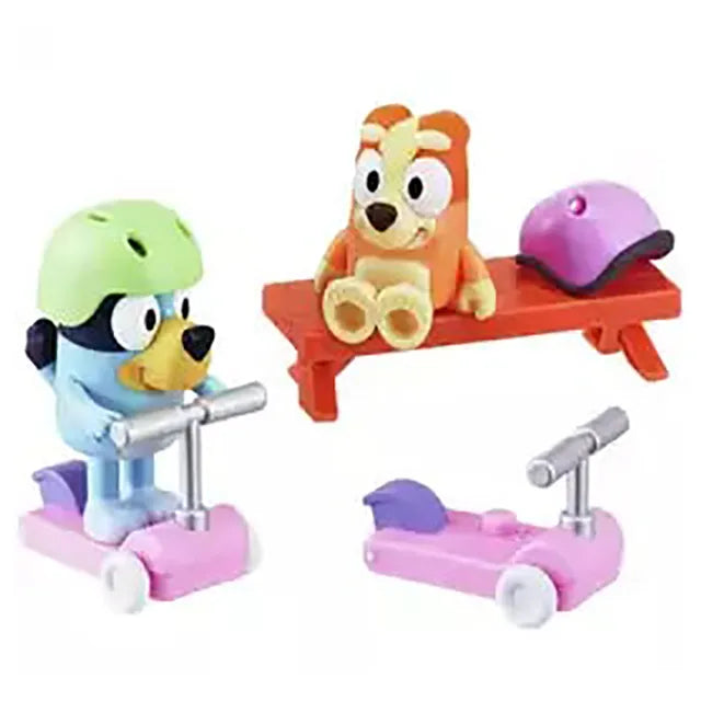 بلوي مجسم ومركبة بلووي شخصيات كرتونية Bluey