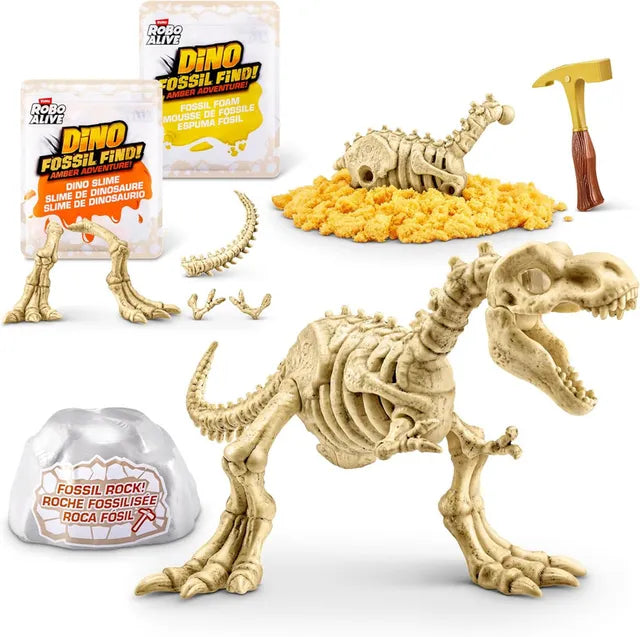 روبو ألايف مجموعة مغامرة العثور على الحفريات مجسمات الحيوانات Zuru