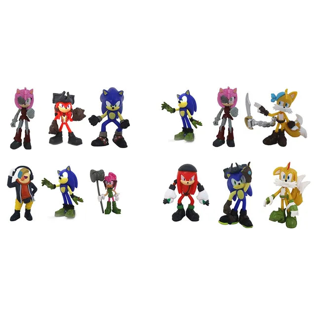 سونيك برايم مجسمات 3 قطع متنوع شخصيات كرتونية Sonic