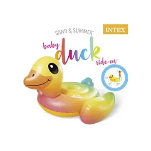 انتكس عوامة قابلة للنفخ بتصميم بطة صفراء متنوع عوامات ومراتب Intex