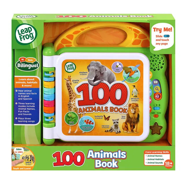 ليب فروغ كتاب 100 حيوان التفاعلي تعليمي تفاعلي LeapFrog